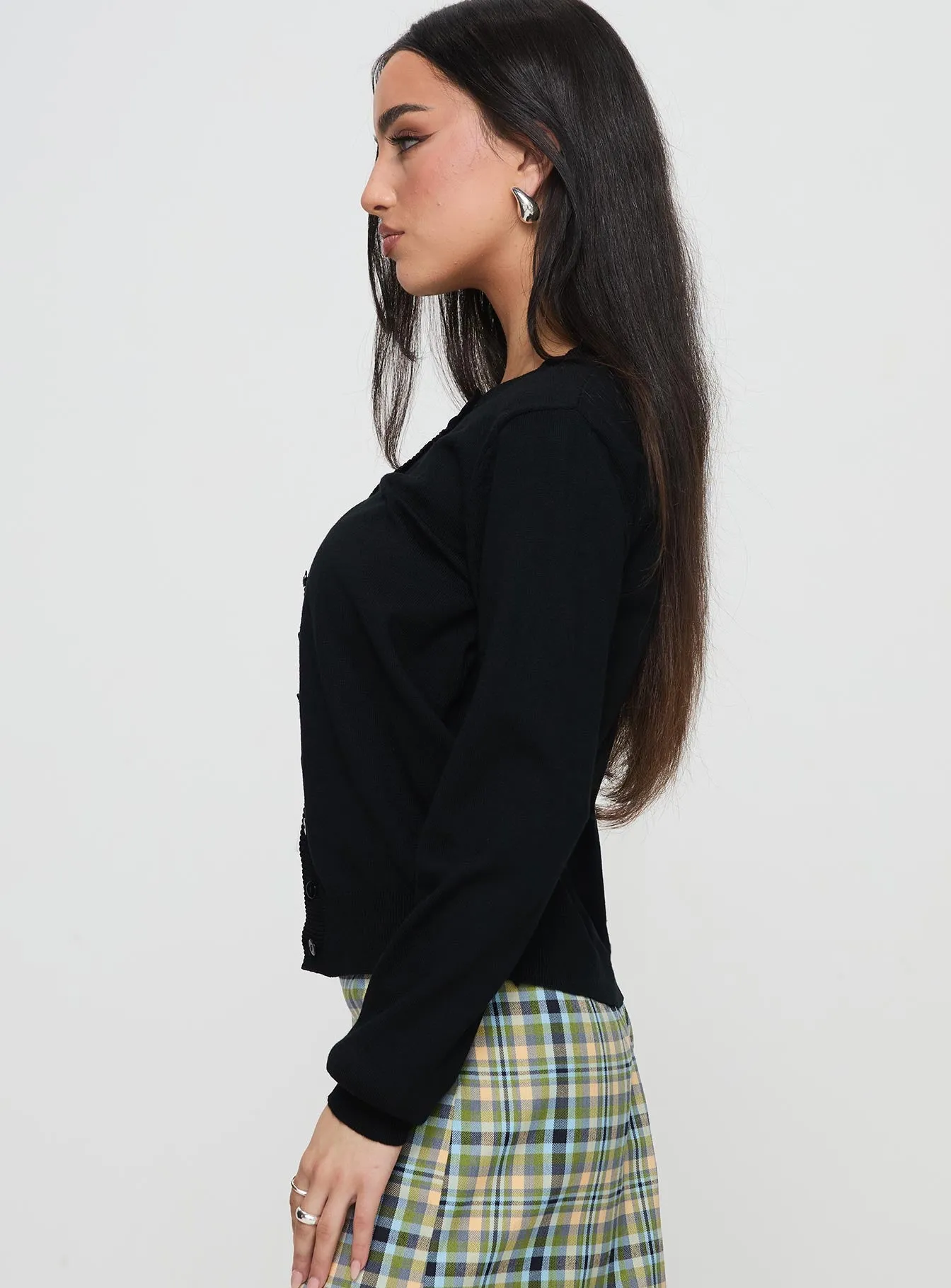 Capeside Knit Cardigan Black sold by Princess Polly product image thumbnail 3