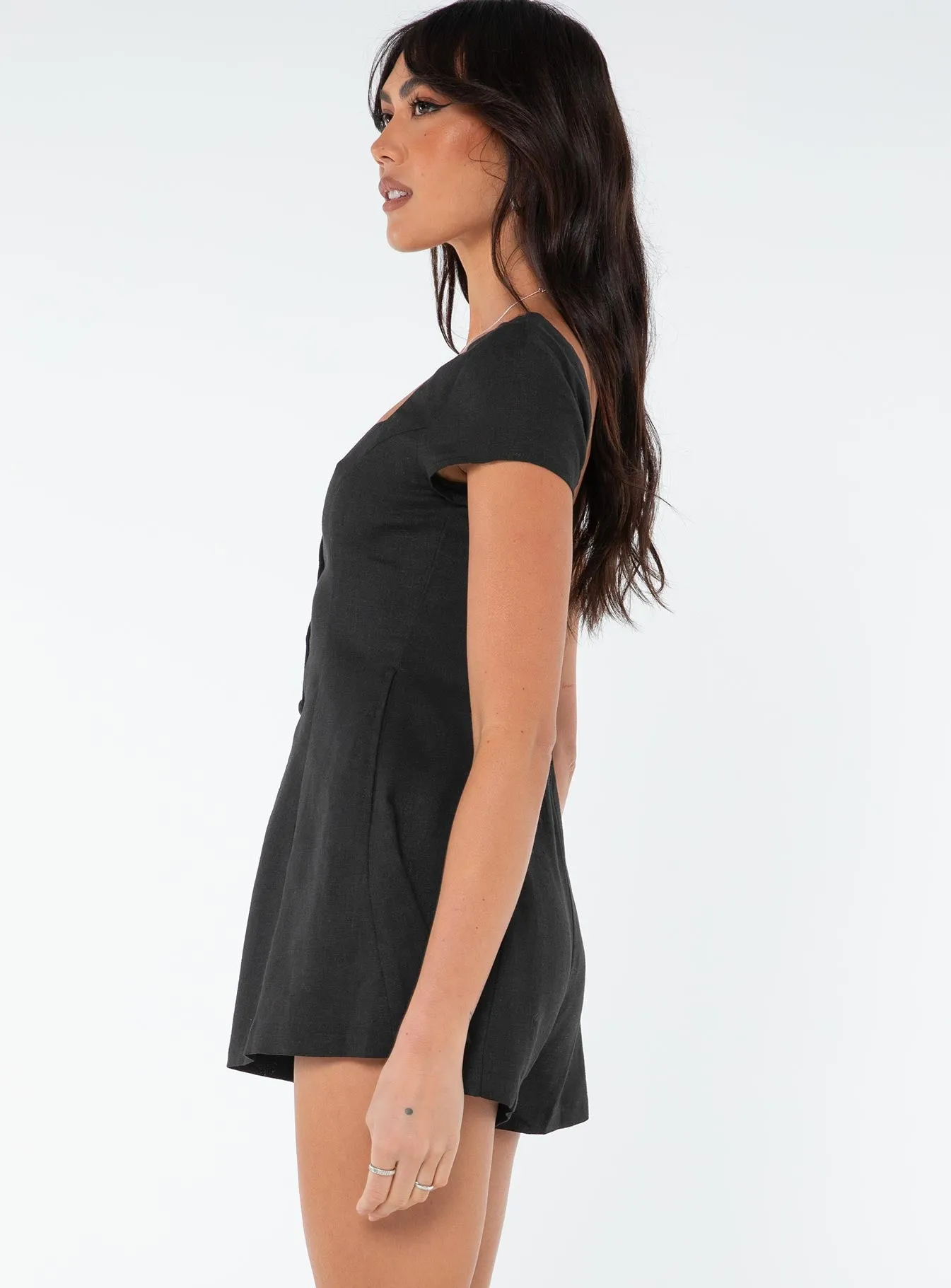 Darcie Romper Black sold by Princess Polly product image thumbnail 4
