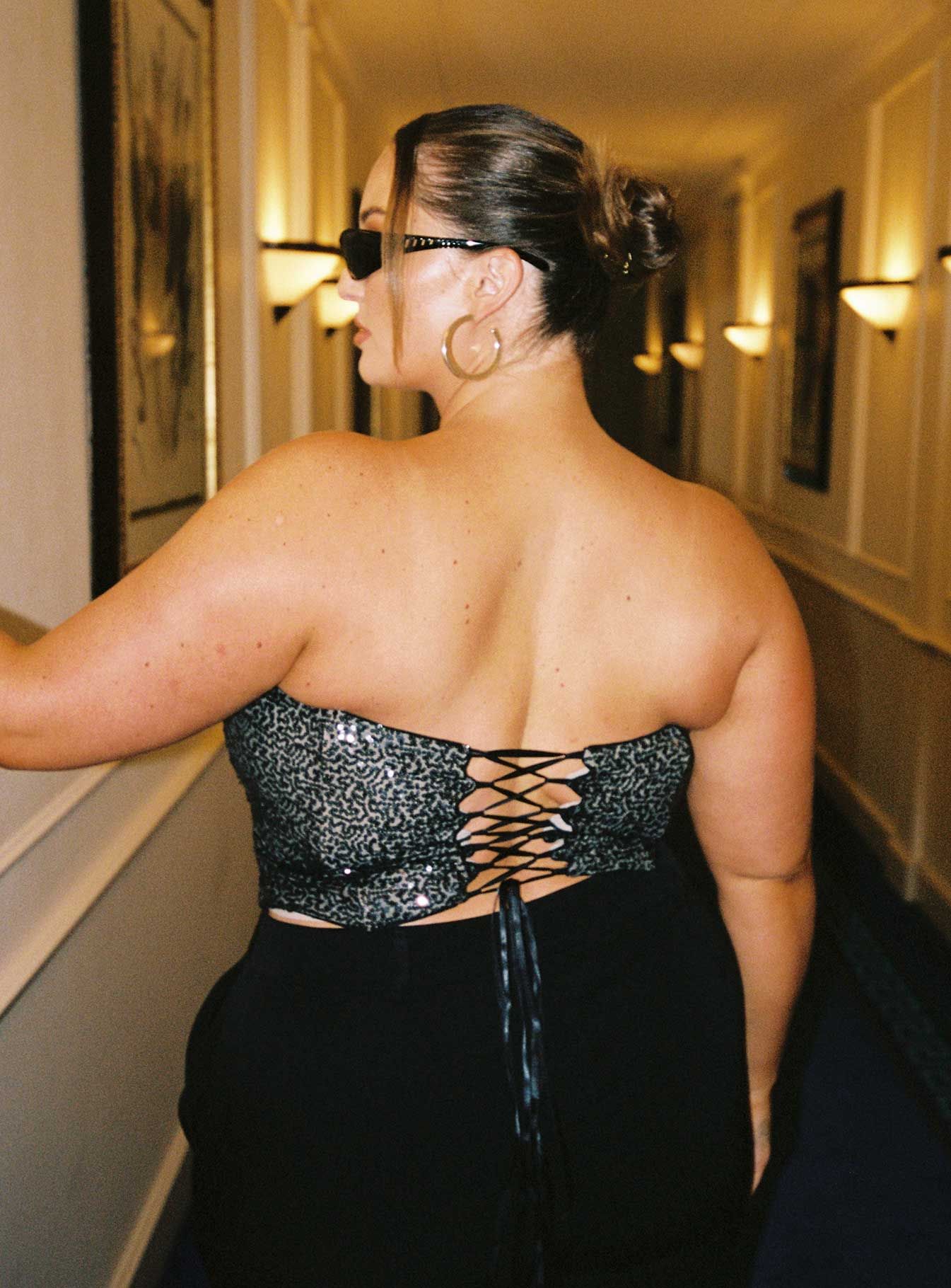 Azriel Corset Black Curve sold by Princess Polly product image thumbnail 4