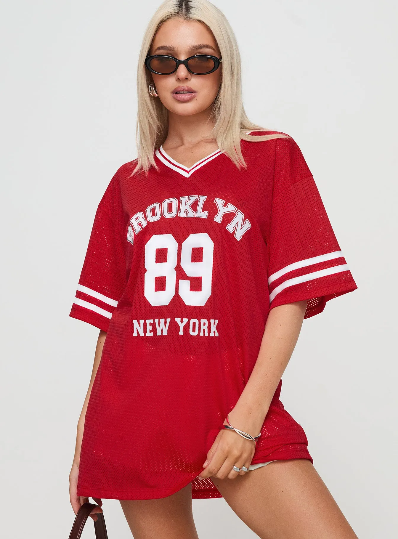 Michail Jersey Mini Dress Red sold by Princess Polly product image thumbnail 2
