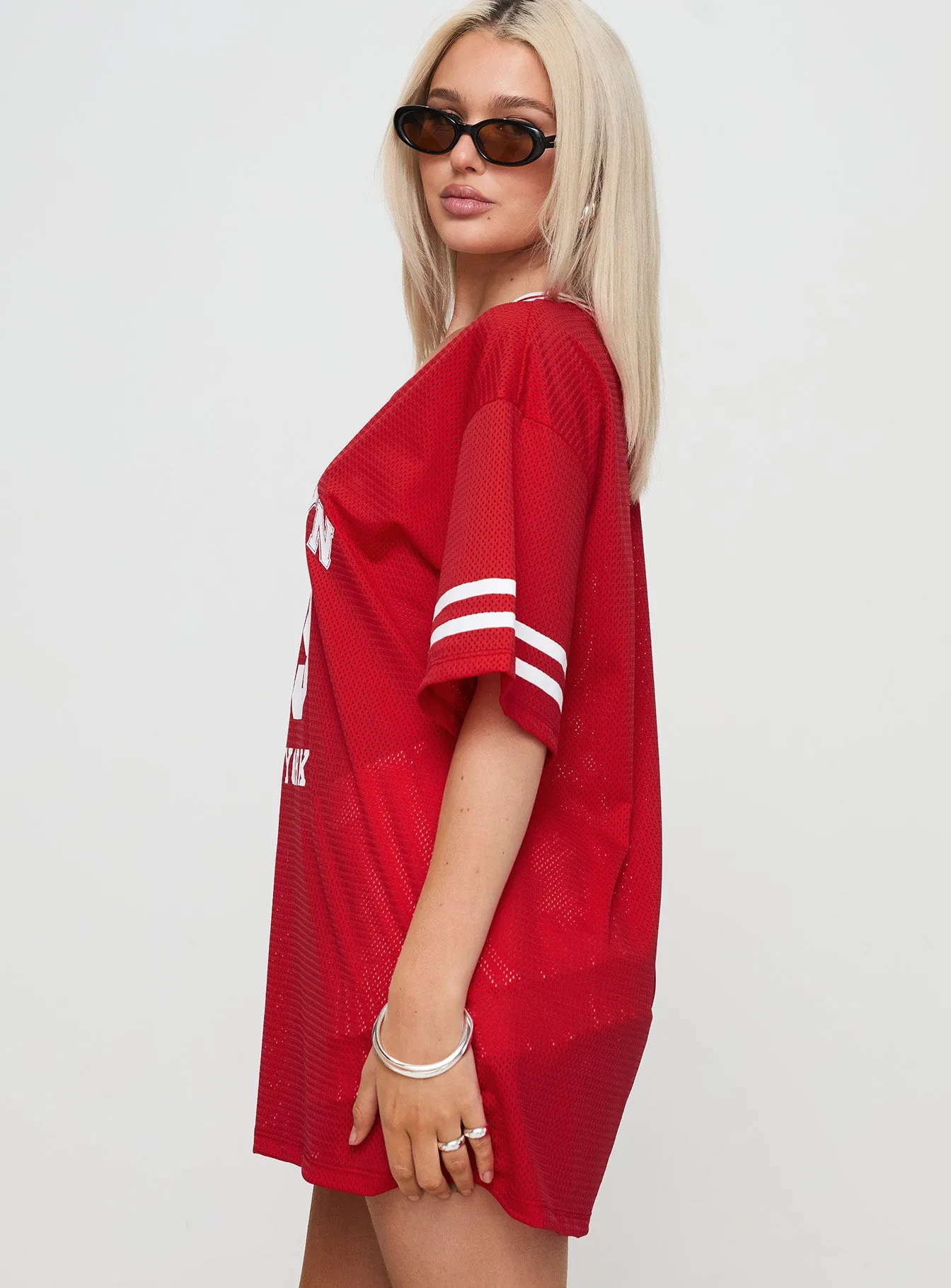 Michail Jersey Mini Dress Red sold by Princess Polly product image thumbnail 4