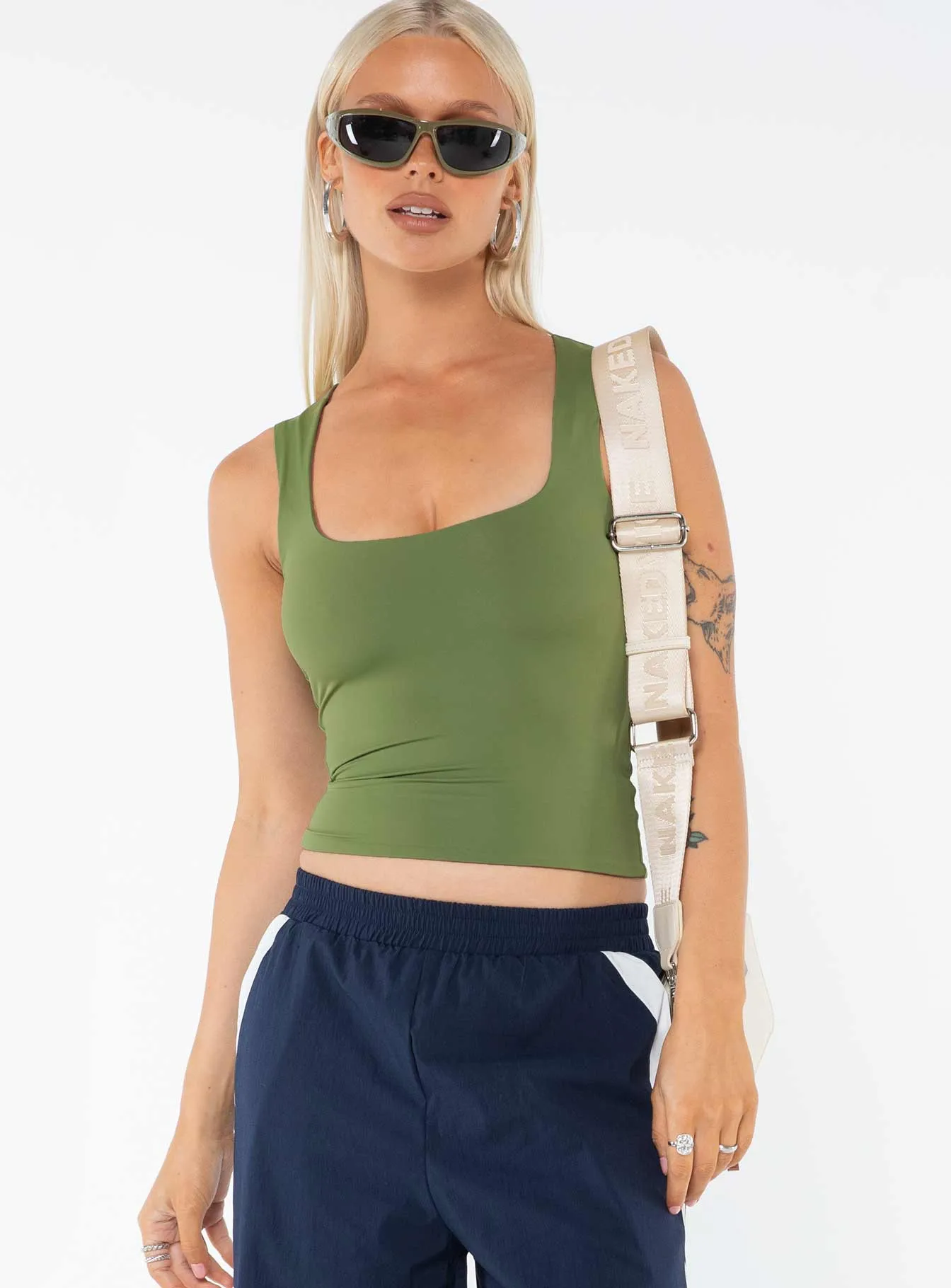 Back In Time Top Olive sold by Princess Polly product image thumbnail 2