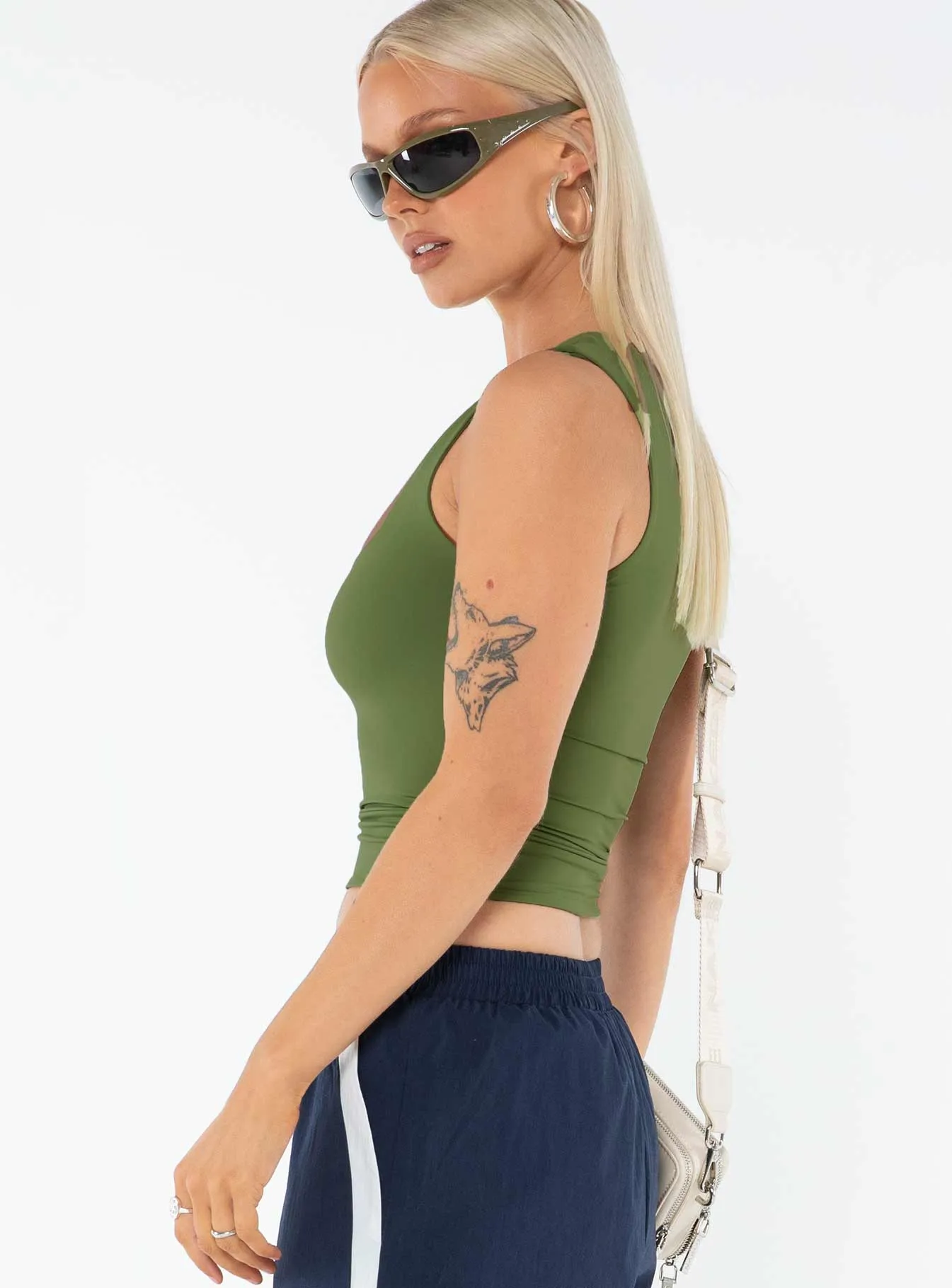 Back In Time Top Olive sold by Princess Polly product image thumbnail 4