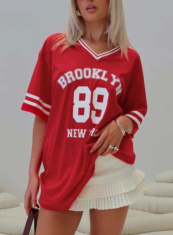 Michail Jersey Mini Dress Red sold by Princess Polly