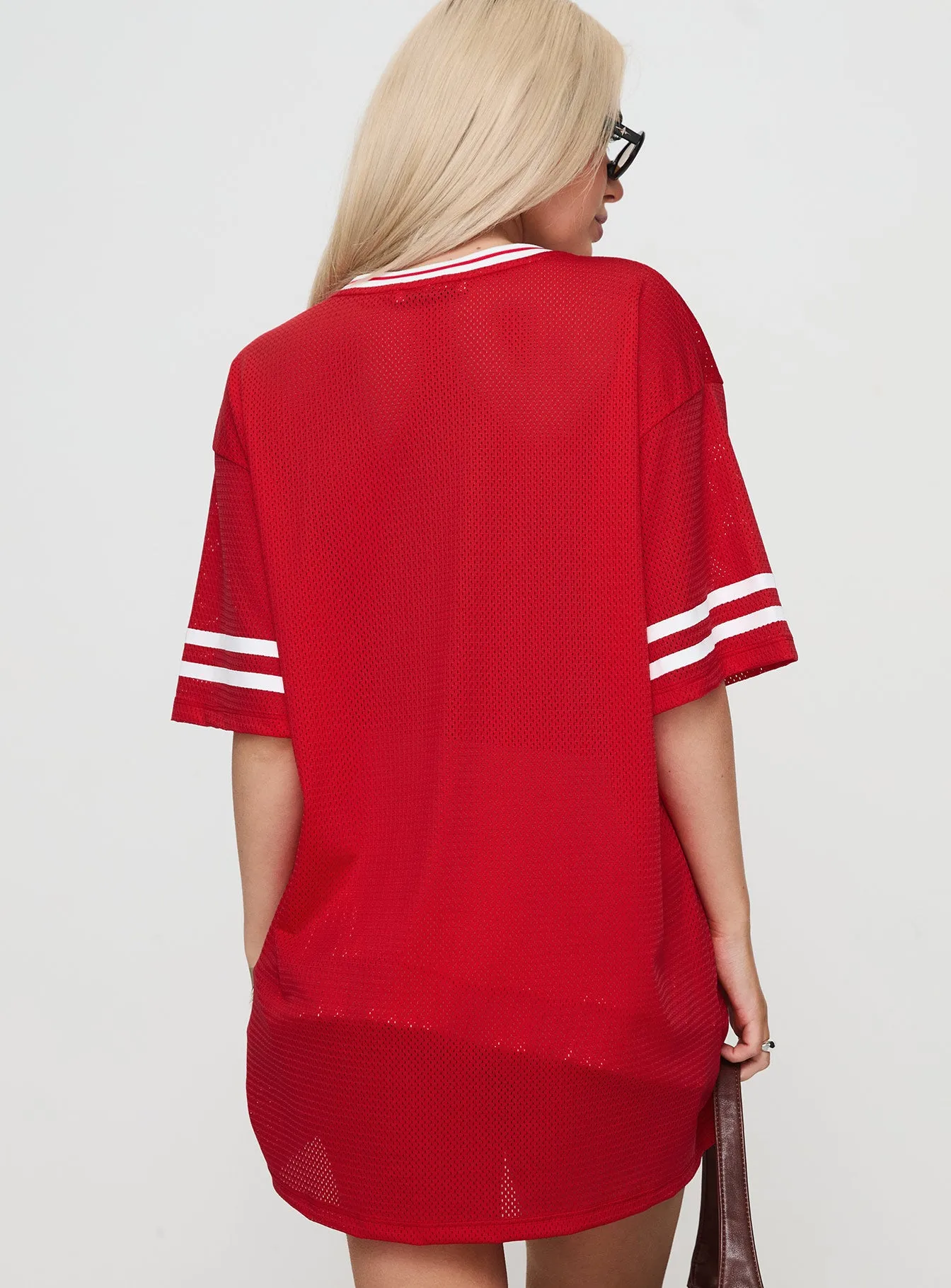 Michail Jersey Mini Dress Red sold by Princess Polly product image thumbnail 5