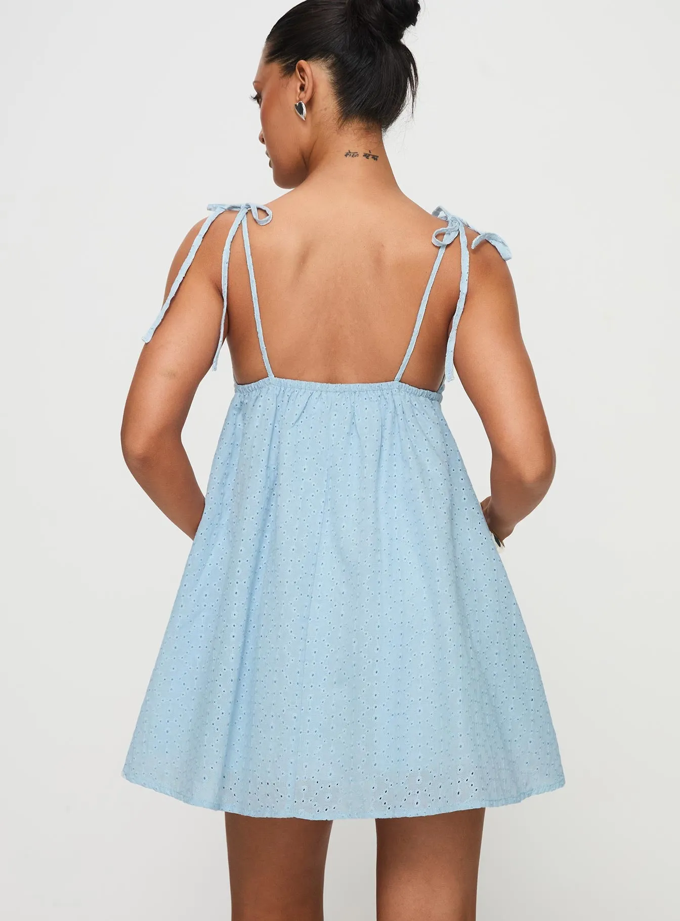 Pavlos Mini Dress Light Blue sold by Princess Polly product image thumbnail 4