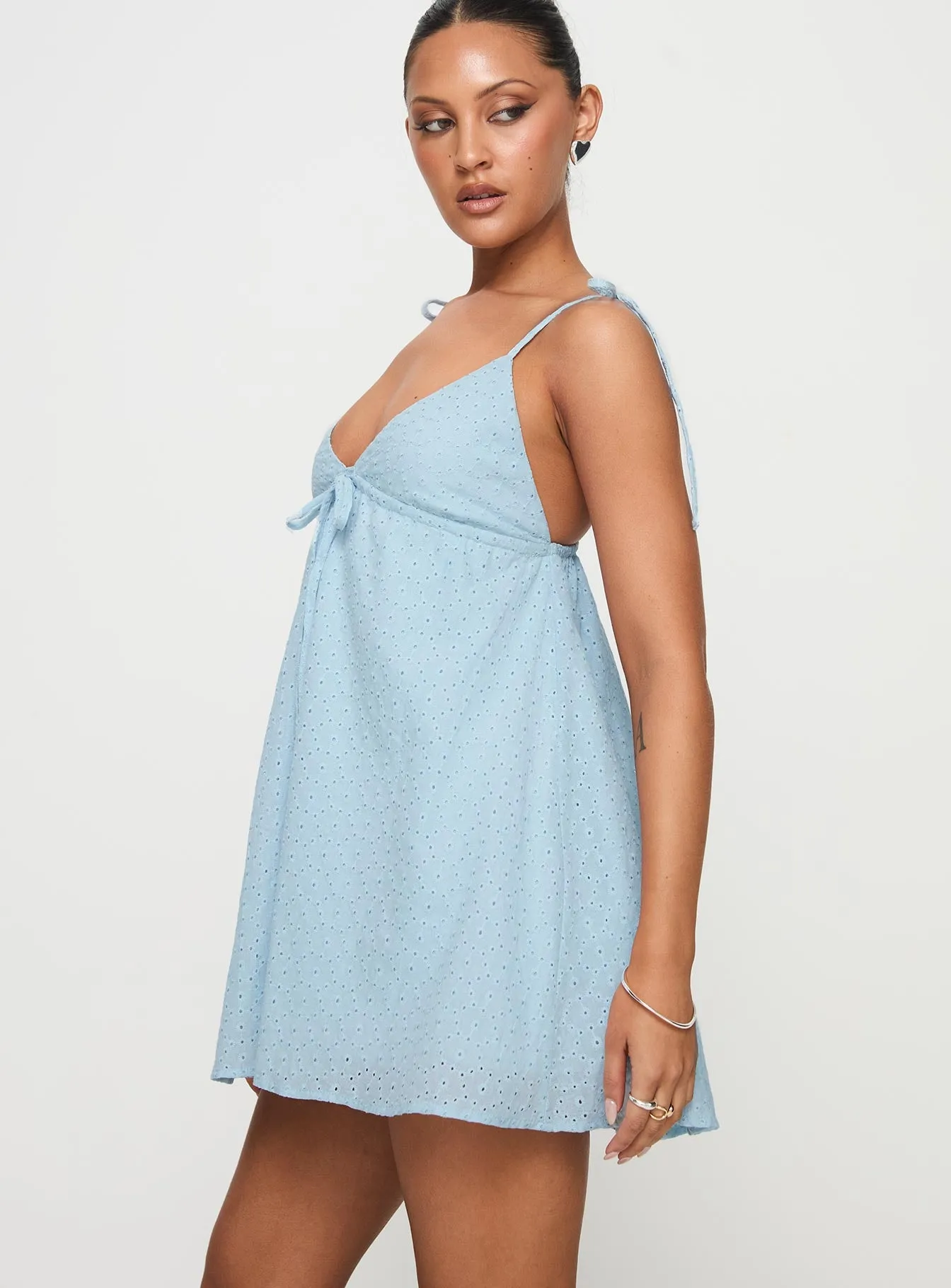 Pavlos Mini Dress Light Blue sold by Princess Polly product image thumbnail 3