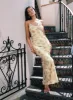 Ninetta Maxi Dress Yellow / Multi sold by Princess Polly