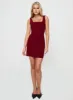 Karina Mini Dress Burgundy sold by Princess Polly