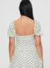 Passionfruit Linen Blend Top Cream/Black Polka Dot sold by Princess Polly