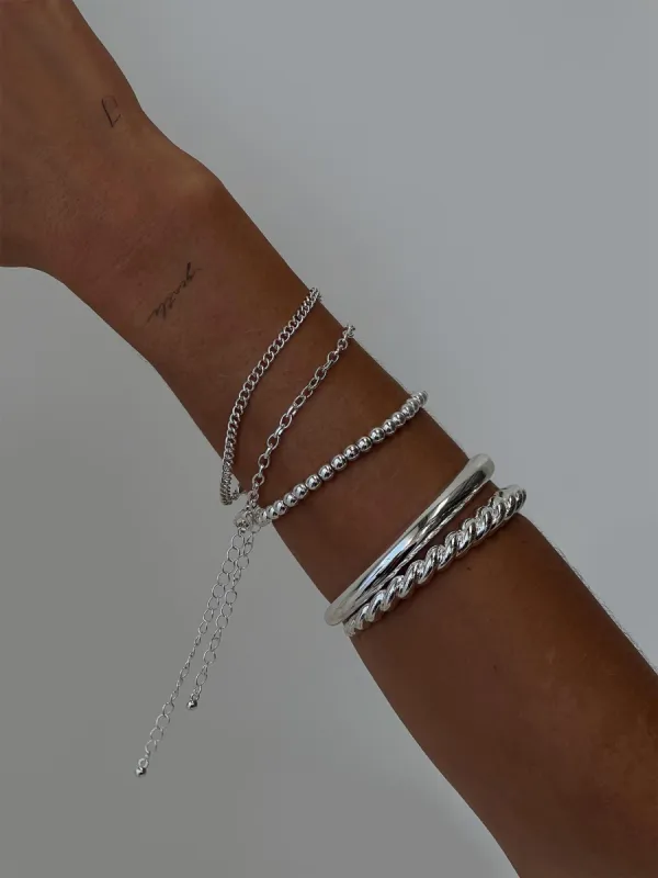 Cerena Bracelet Pack Silver sold by Princess Polly