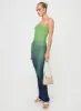 Stolen Love Strapless Maxi Dress Blue / Green Ombre Tall sold by Princess Polly