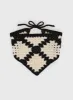 Scheana Crochet Headband Black / Cream sold by Princess Polly
