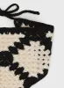 Scheana Crochet Headband Black / Cream sold by Princess Polly