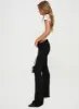 Ruffled Up Flare Pants Black sold by Princess Polly