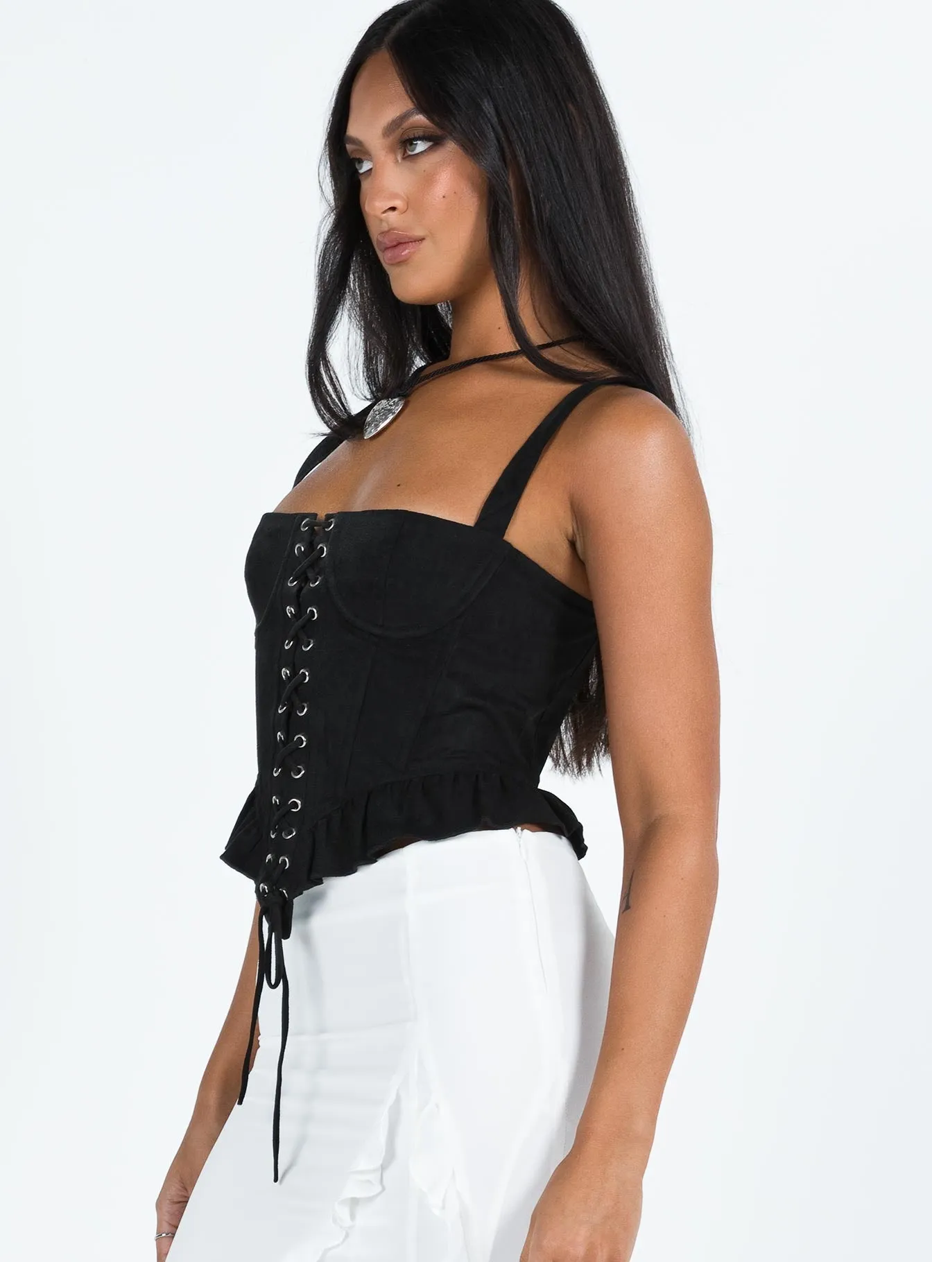Cuatro Corset Top Black sold by Princess Polly product image thumbnail 4