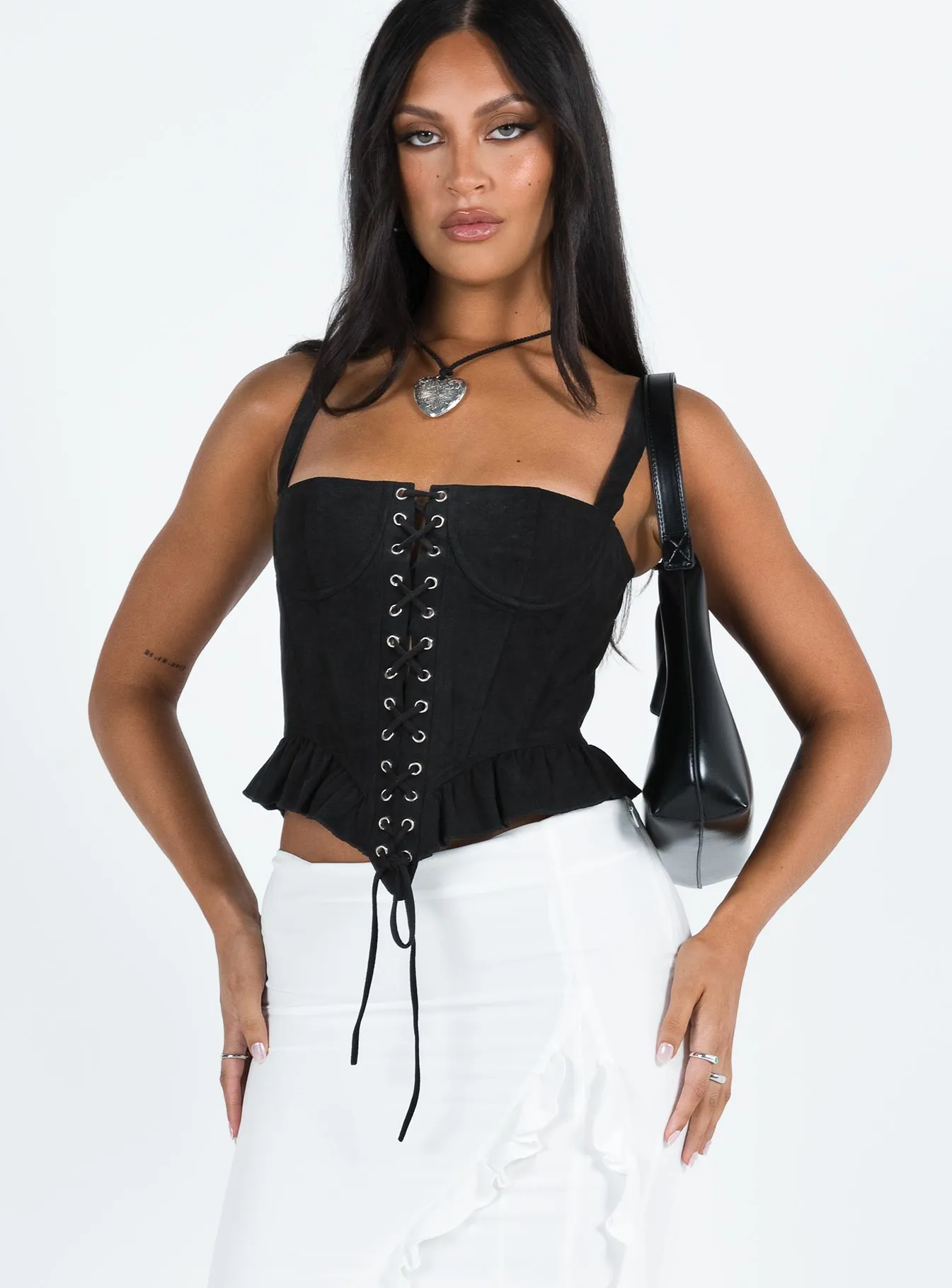 Cuatro Corset Top Black sold by Princess Polly product image thumbnail 2