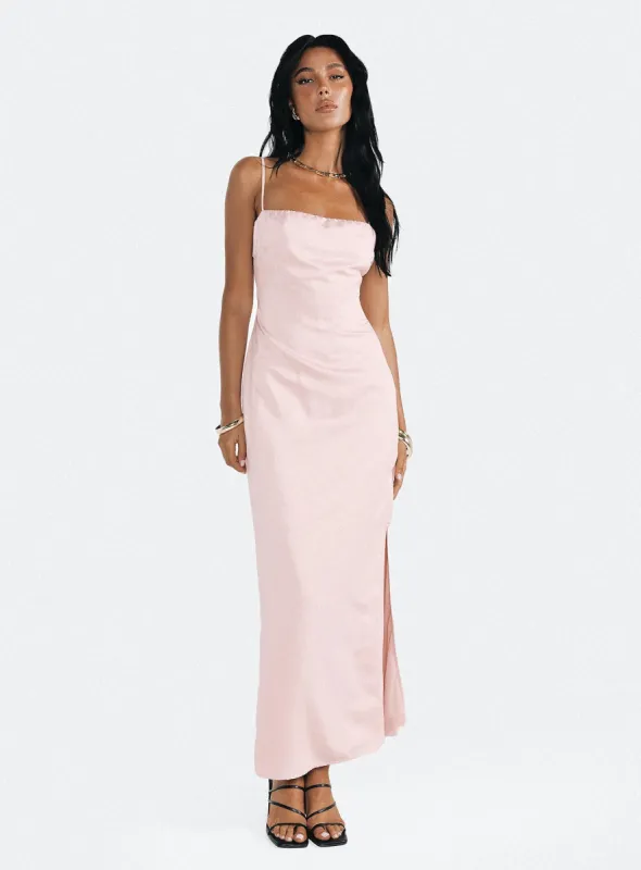 Emry Maxi Dress Pink sold by Princess Polly