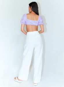 Ayla Linen Pants White Tall sold by Princess Polly