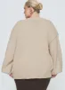 Edern Cardigan Cream Curve sold by Princess Polly