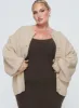 Edern Cardigan Cream Curve sold by Princess Polly