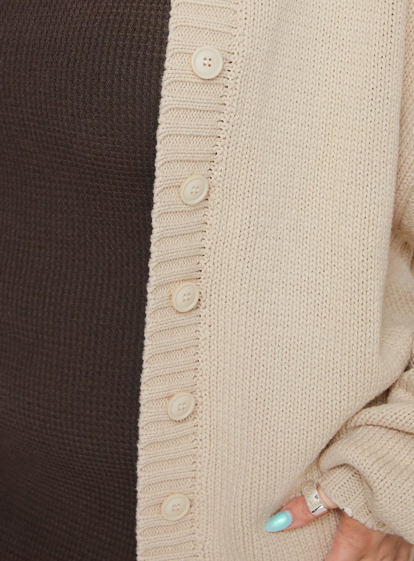 Edern Cardigan Cream Curve sold by Princess Polly product image thumbnail 5