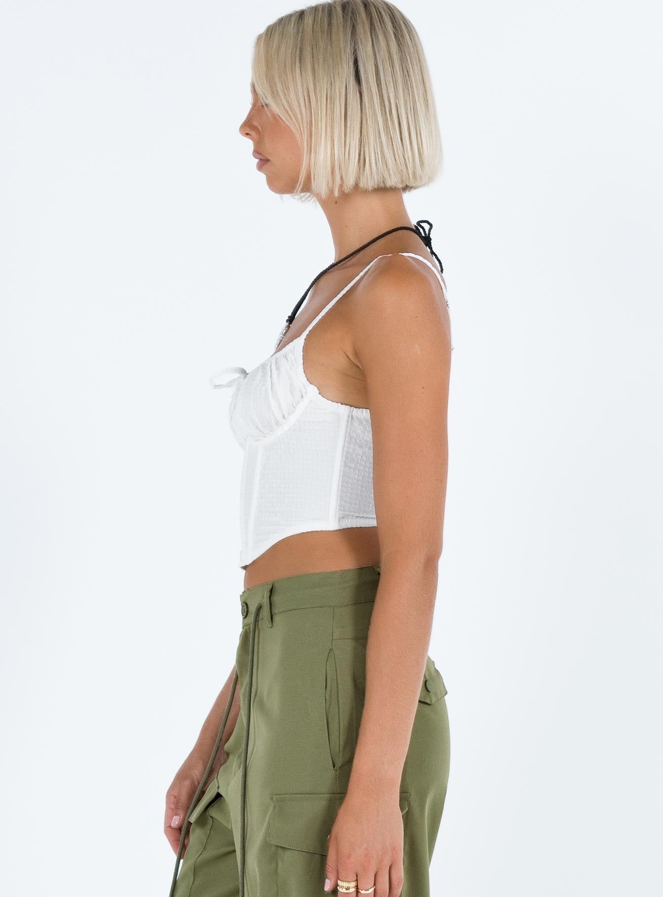 Nara Corset Top Ivory sold by Princess Polly product image thumbnail 4