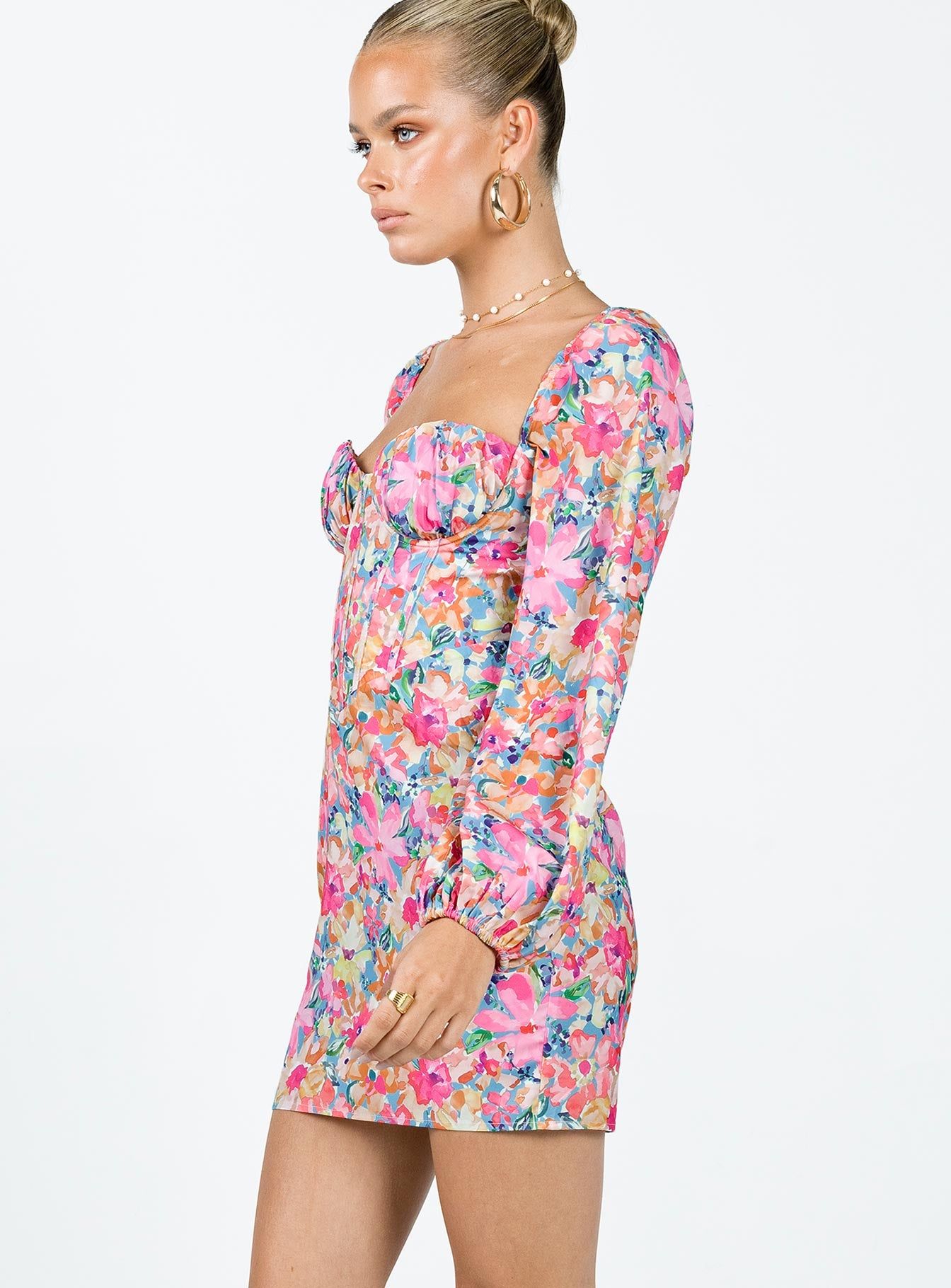 Laurie Corset Mini Dress Multi sold by Princess Polly product image thumbnail 4
