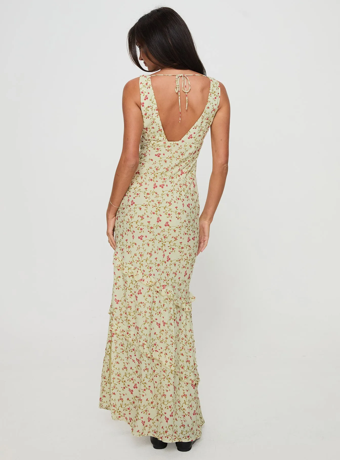 Ridgewood Maxi Dress Beige Floral sold by Princess Polly product image thumbnail 5