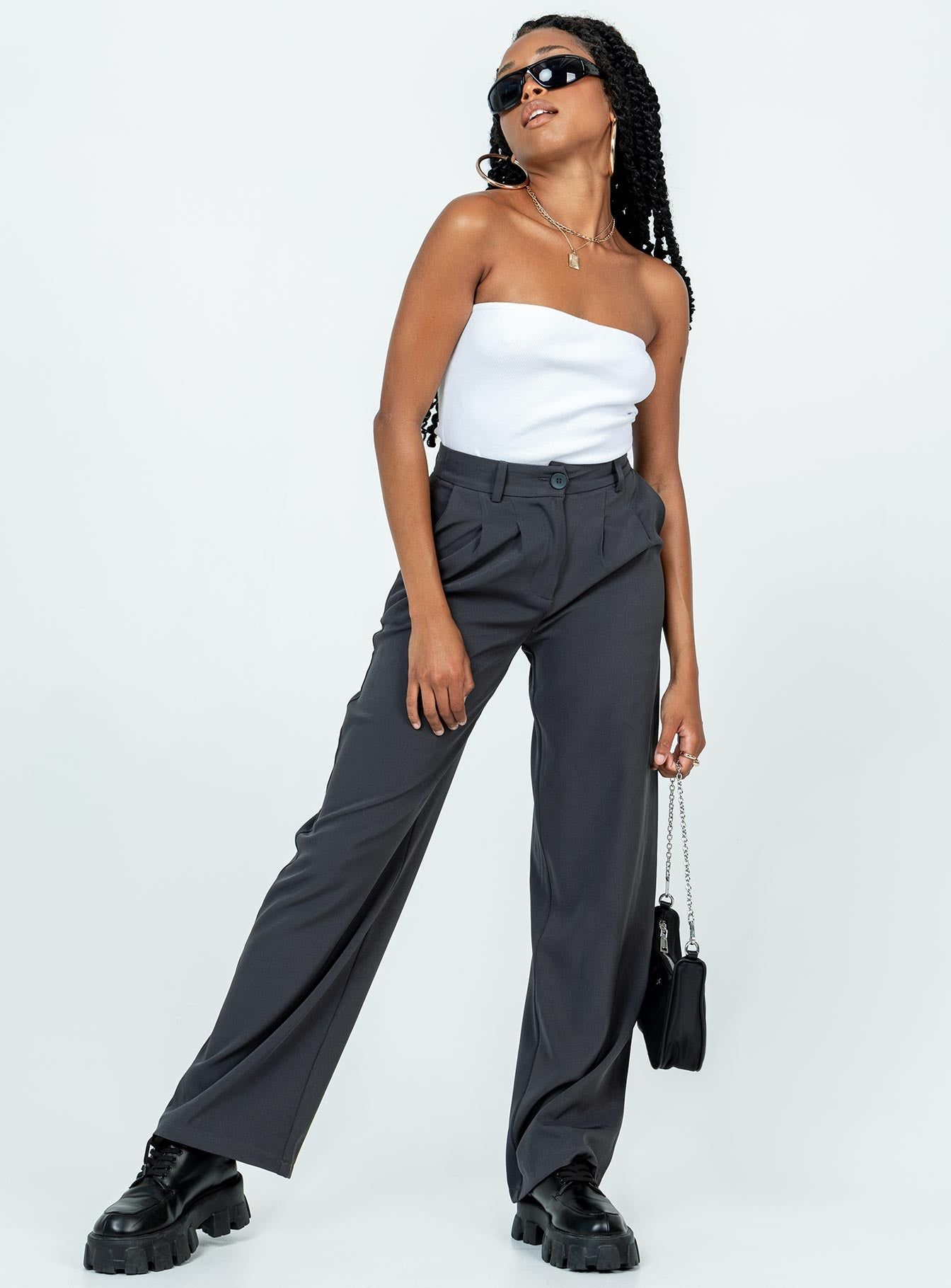 Keala Strapless Bodysuit White sold by Princess Polly product image thumbnail 3