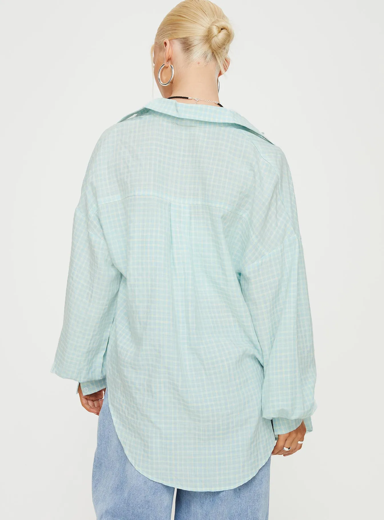 Lindford Shirt Blue Check sold by Princess Polly product image thumbnail 5