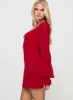 Bayford Long Sleeve Mini Dress Red sold by Princess Polly