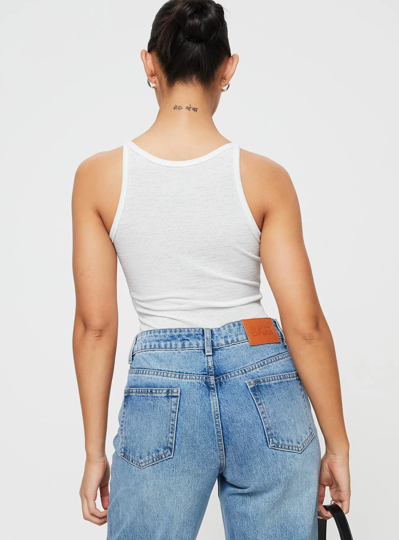 Mayrelle Bodysuit White sold by Princess Polly product image thumbnail 5