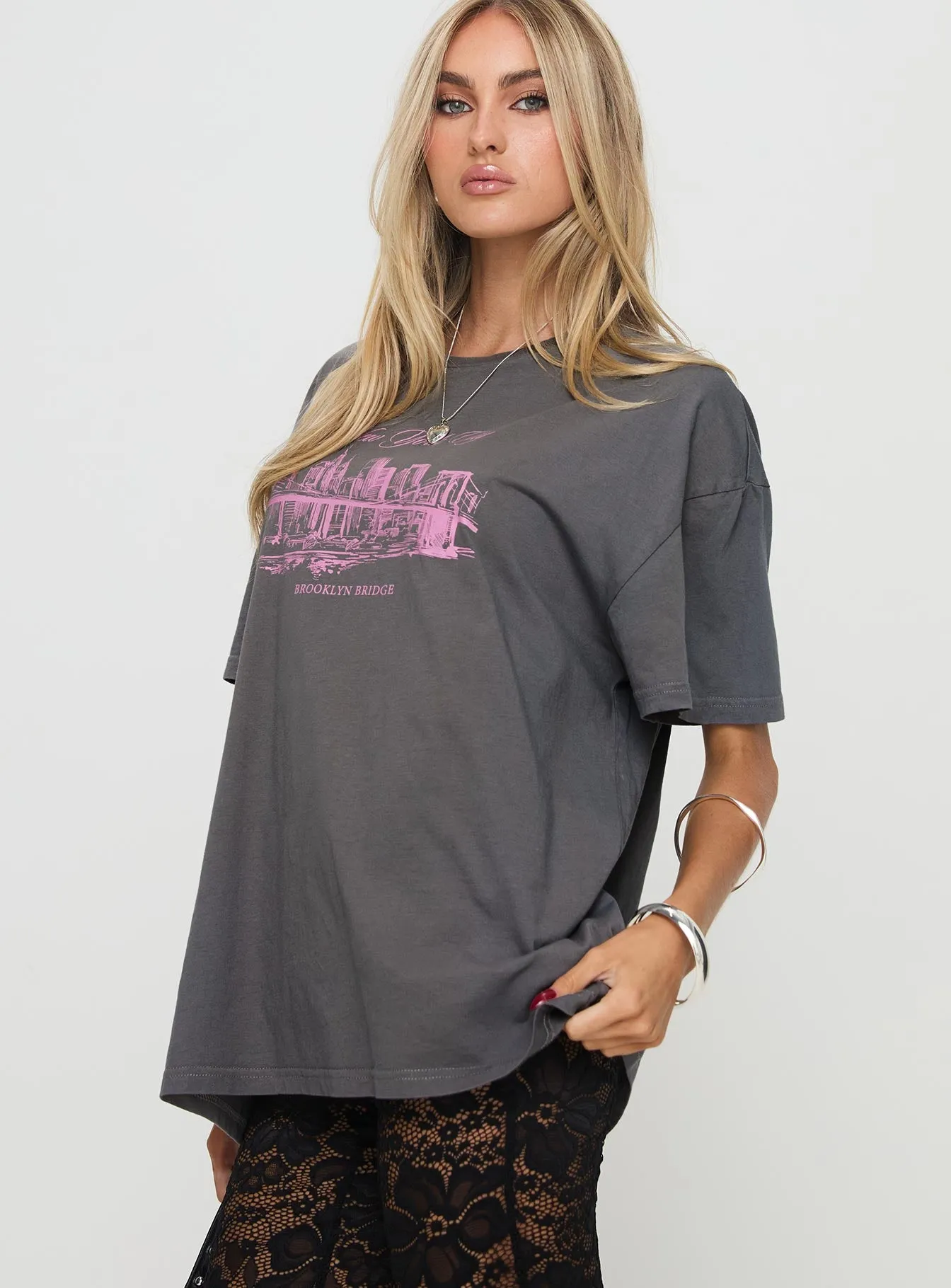 Brooklyn Bridge Tee Black sold by Princess Polly product image thumbnail 4