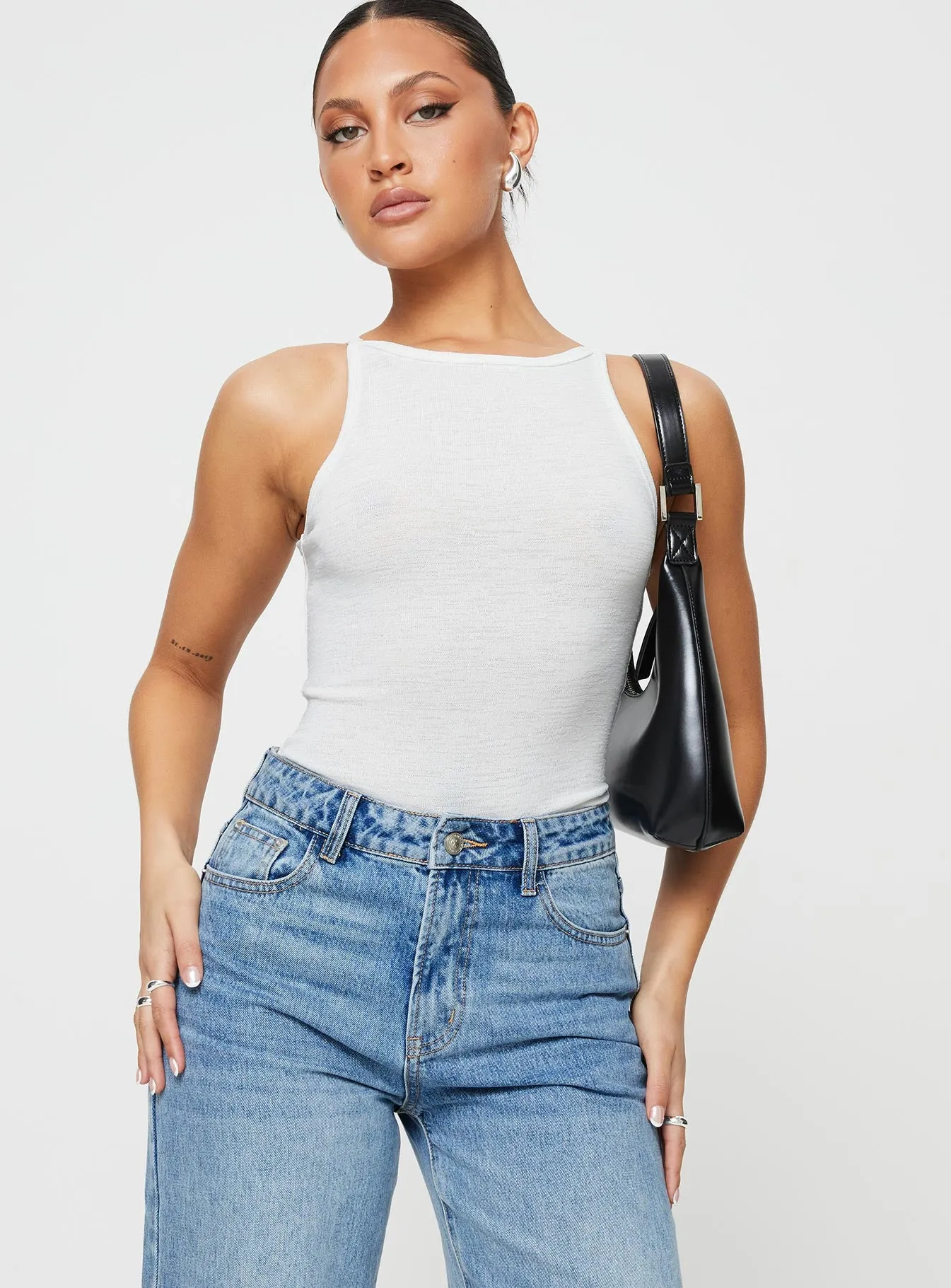 Mayrelle Bodysuit White sold by Princess Polly product image thumbnail 2