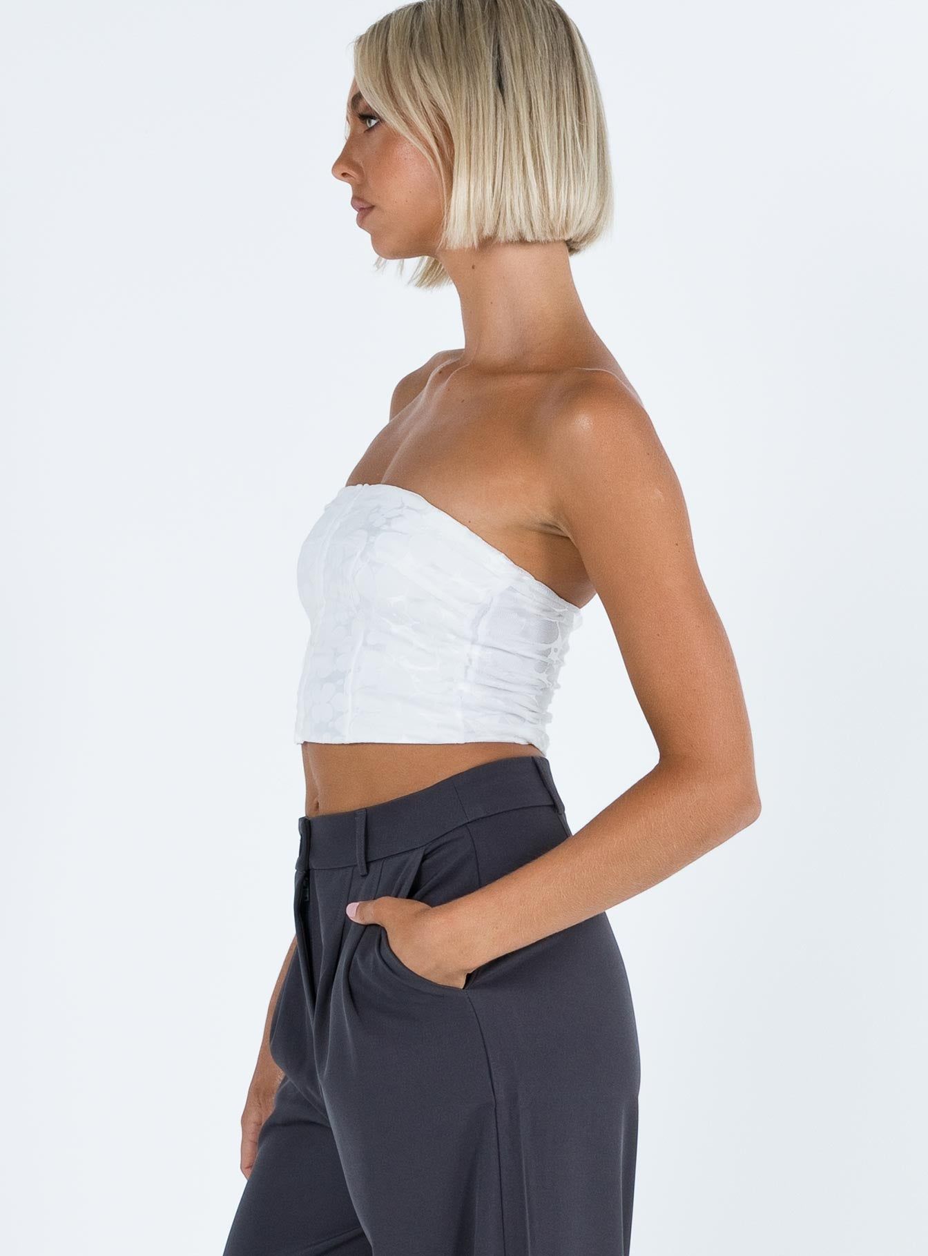 Balcer Top White sold by Princess Polly product image thumbnail 4