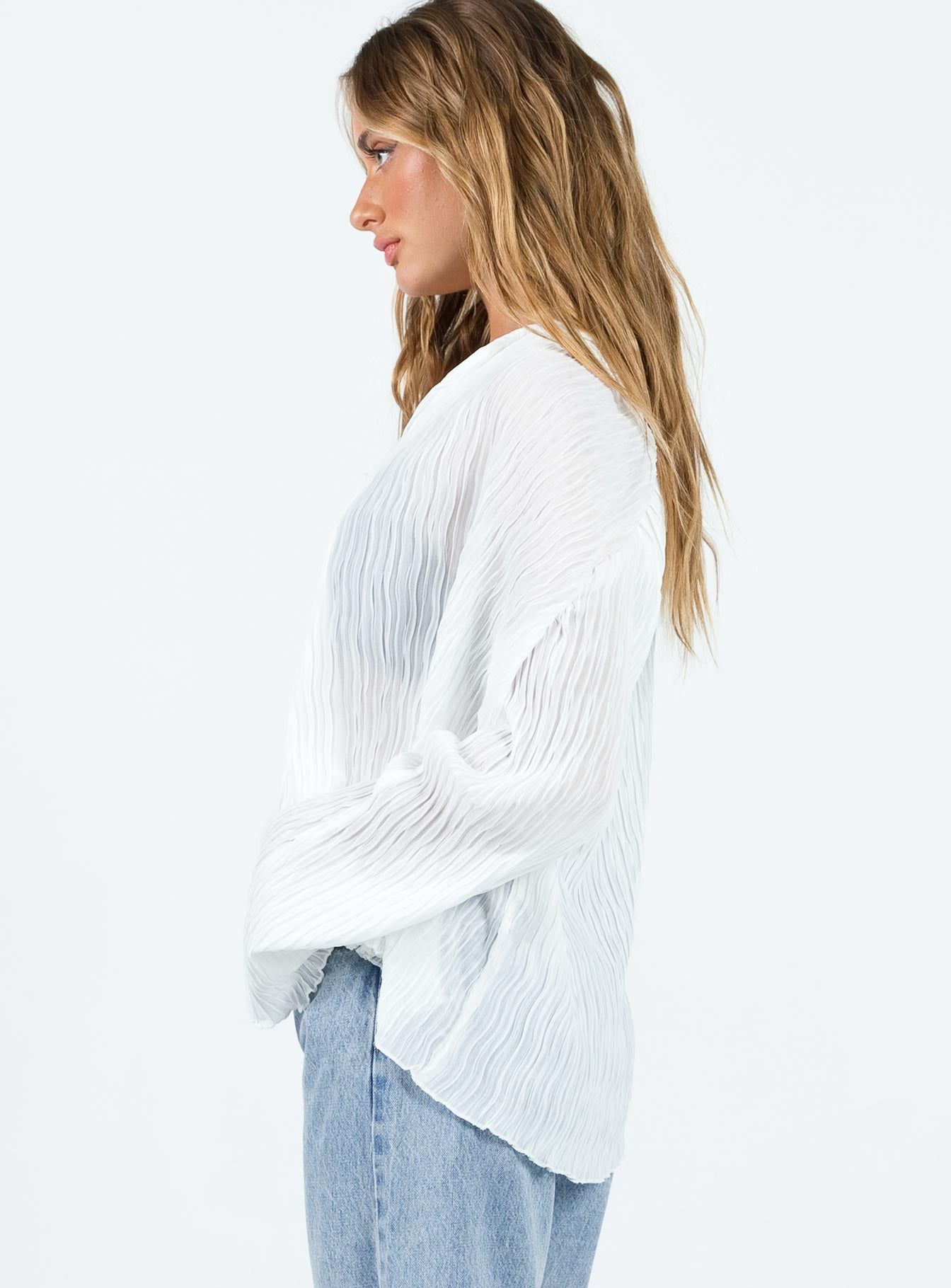 Selma Shirt White sold by Princess Polly product image thumbnail 4