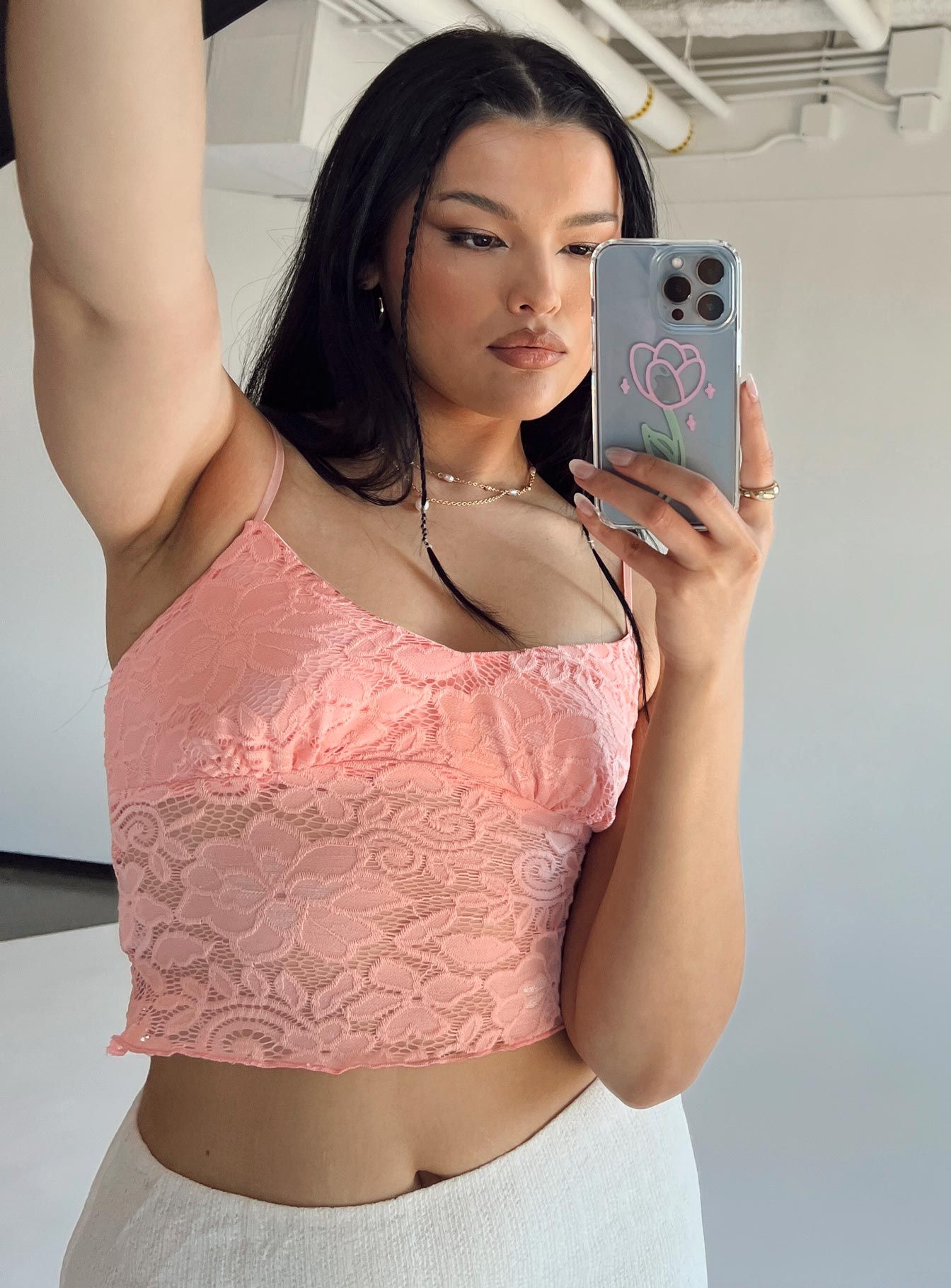 Bagley Top Pink sold by Princess Polly