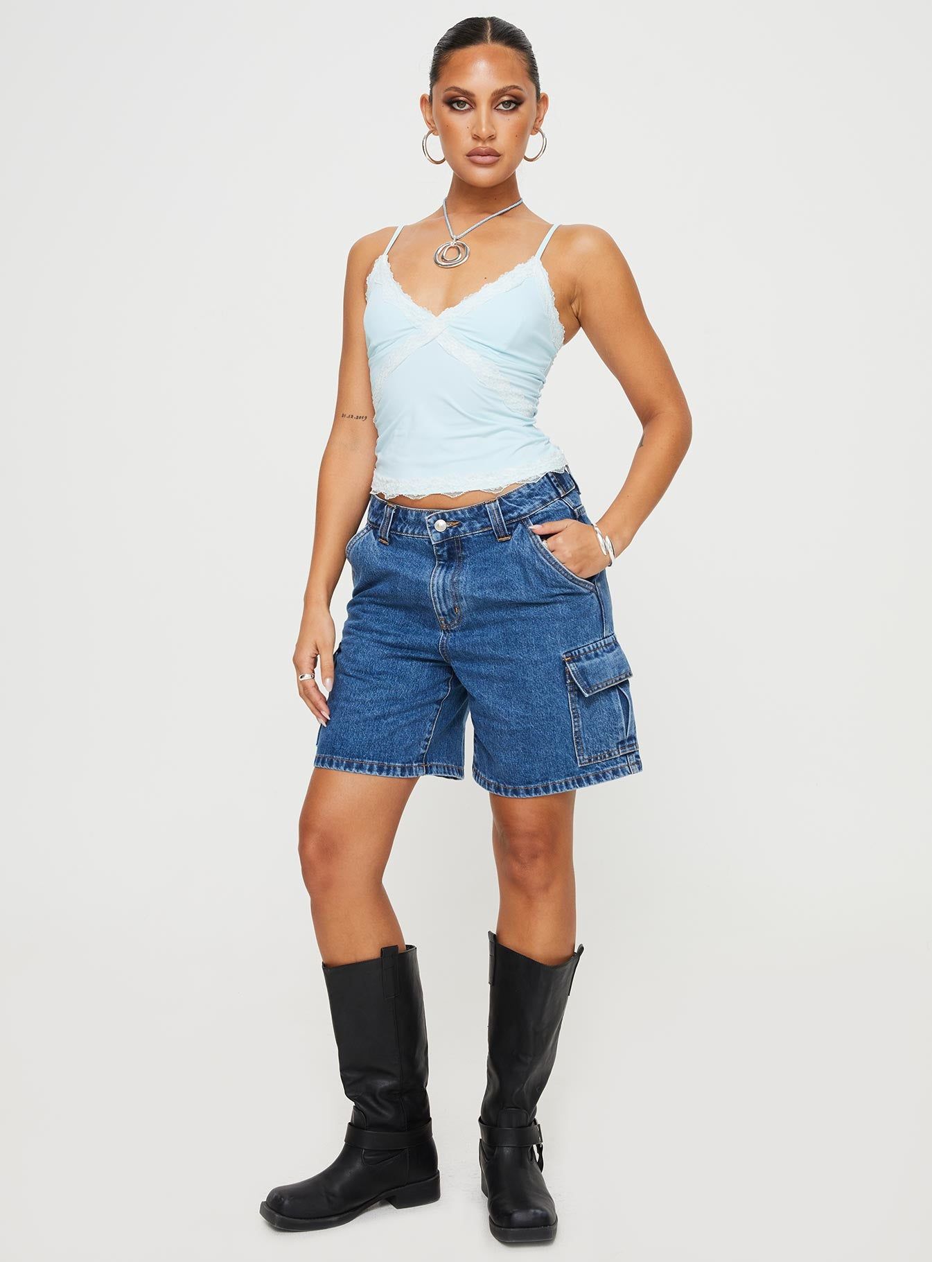 Cinq Cami Top Baby Blue sold by Princess Polly product image thumbnail 3