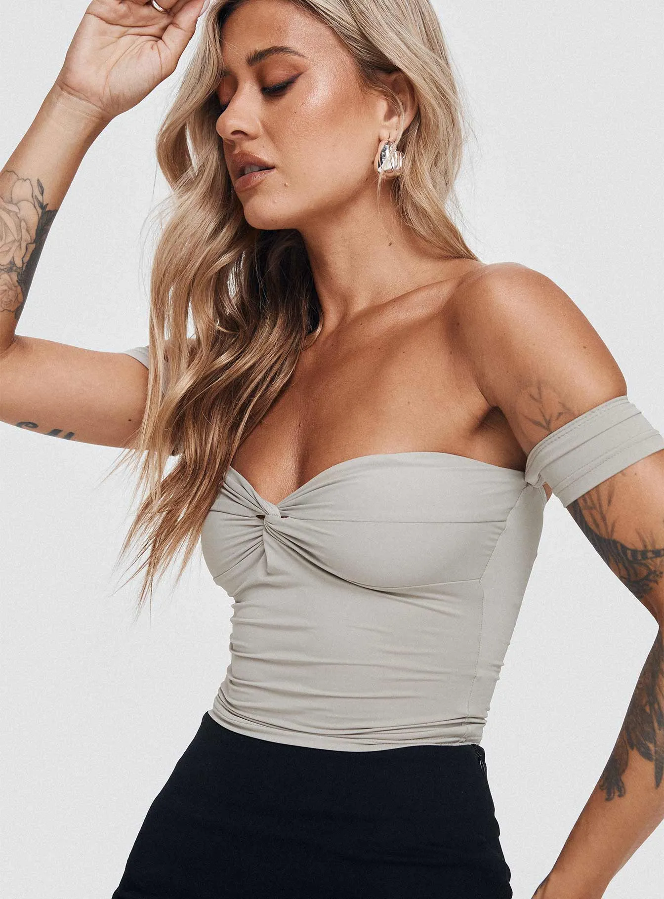 Larisha Top Grey sold by Princess Polly