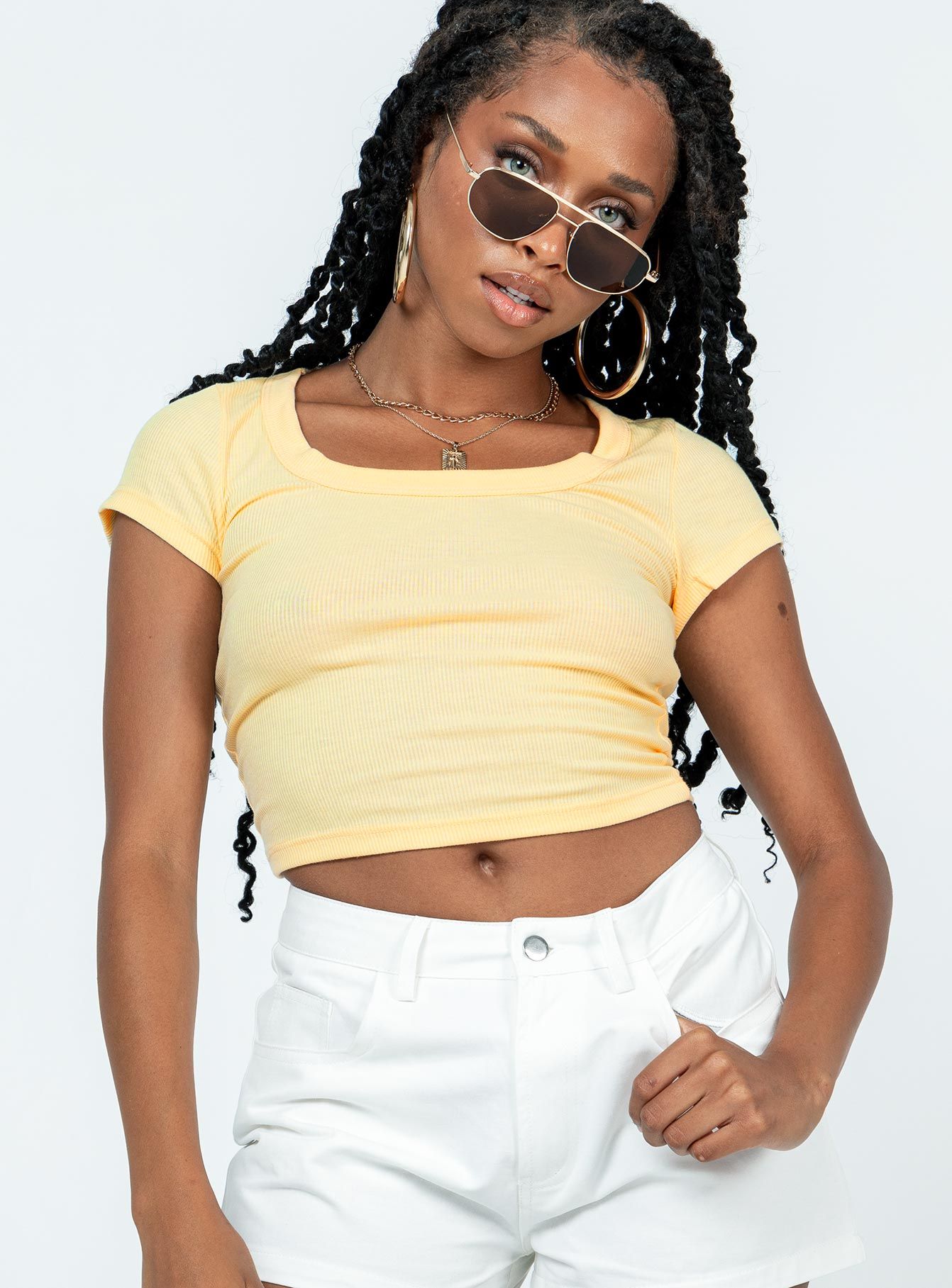 Kerri Top Cream sold by Princess Polly