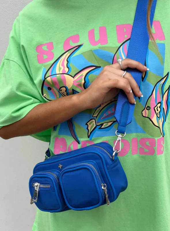 Peta & Jain Lala Crossbody Nylon Bag Blue sold by Princess Polly