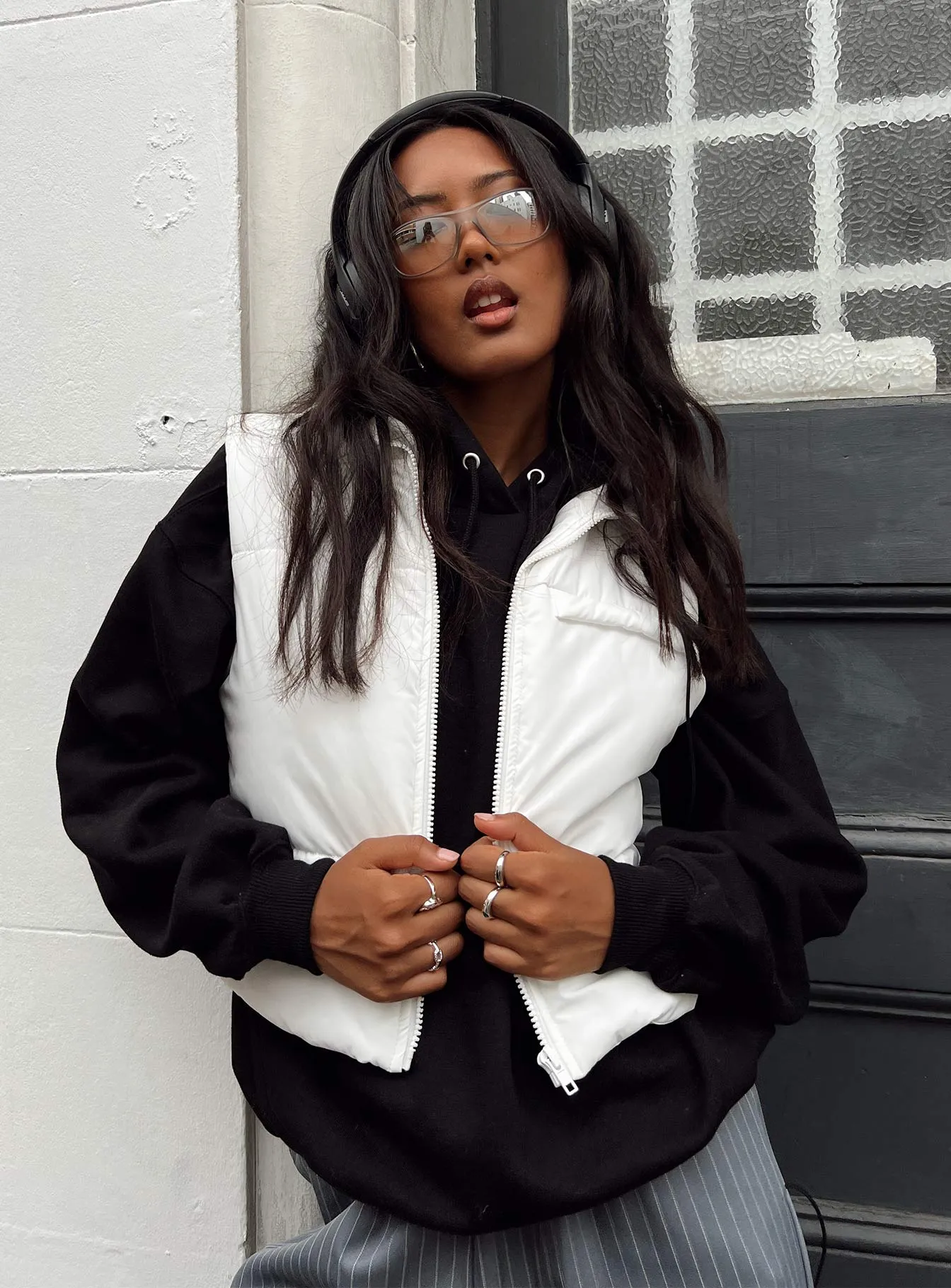 Kirby Puffer Vest White sold by Princess Polly product image thumbnail 2