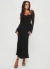 Dyer Maxi Dress Black sold by Princess Polly