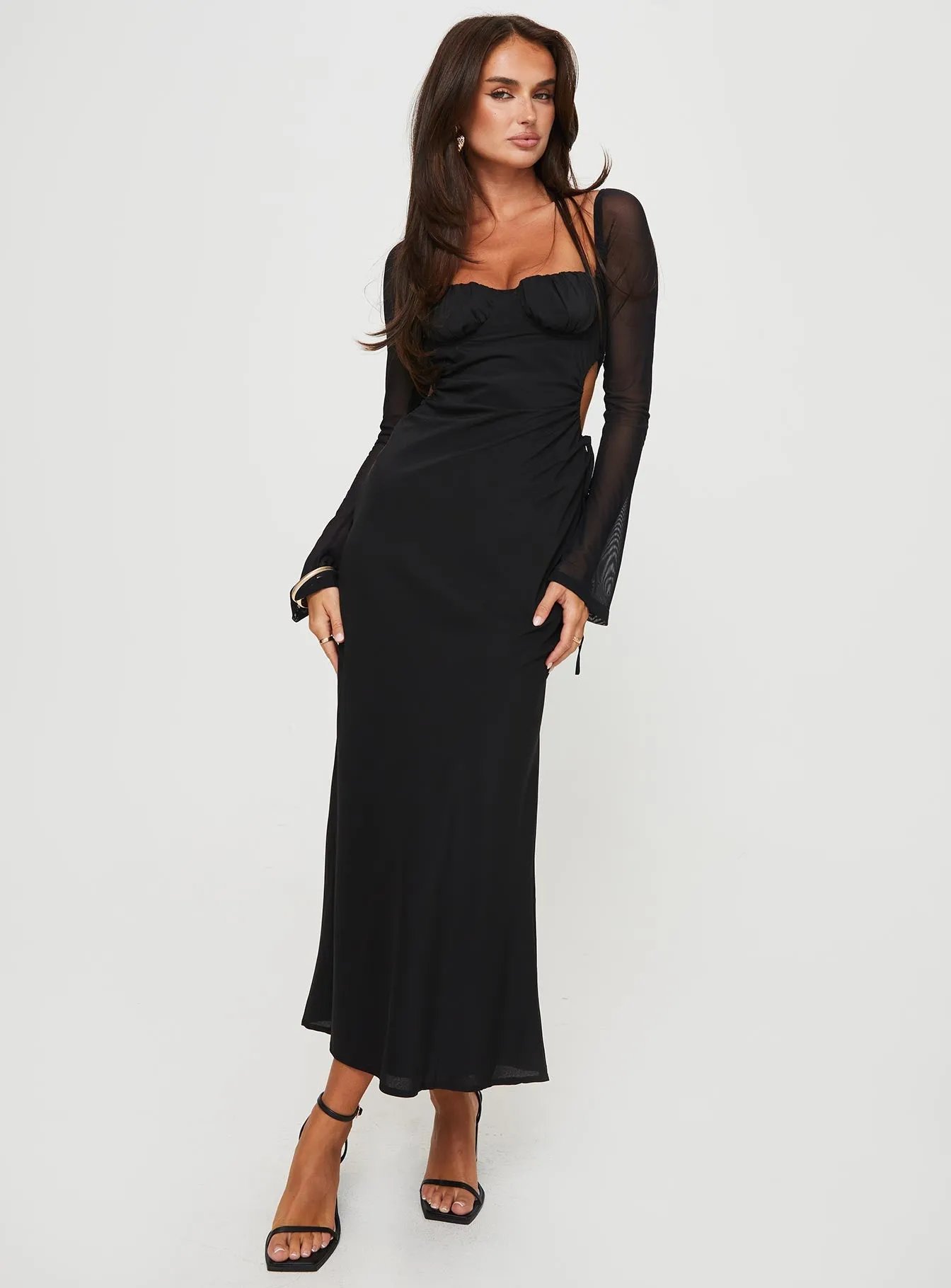 Dyer Maxi Dress Black sold by Princess Polly product image thumbnail 2
