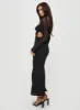 Dyer Maxi Dress Black sold by Princess Polly