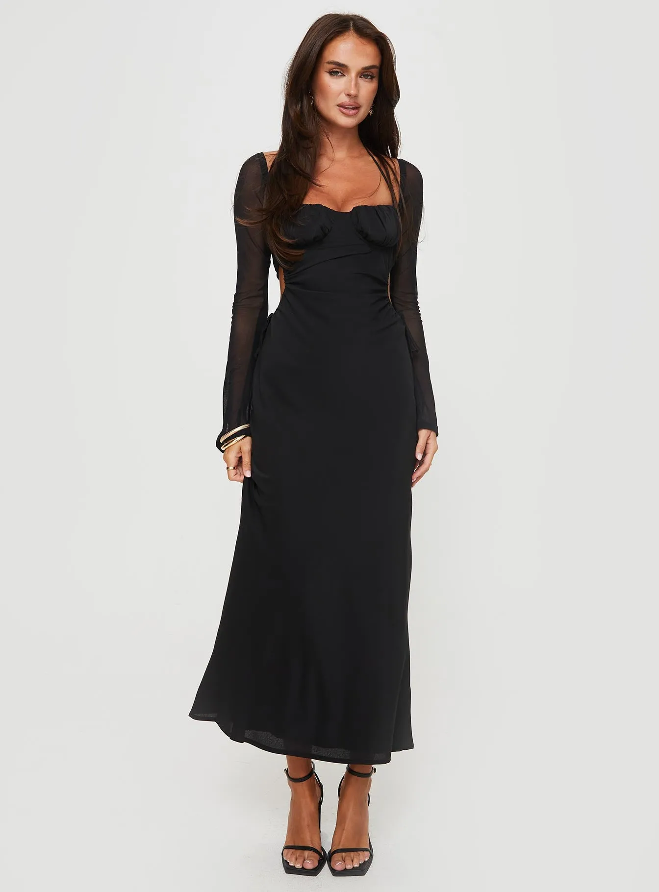 Dyer Maxi Dress Black sold by Princess Polly product image thumbnail 3