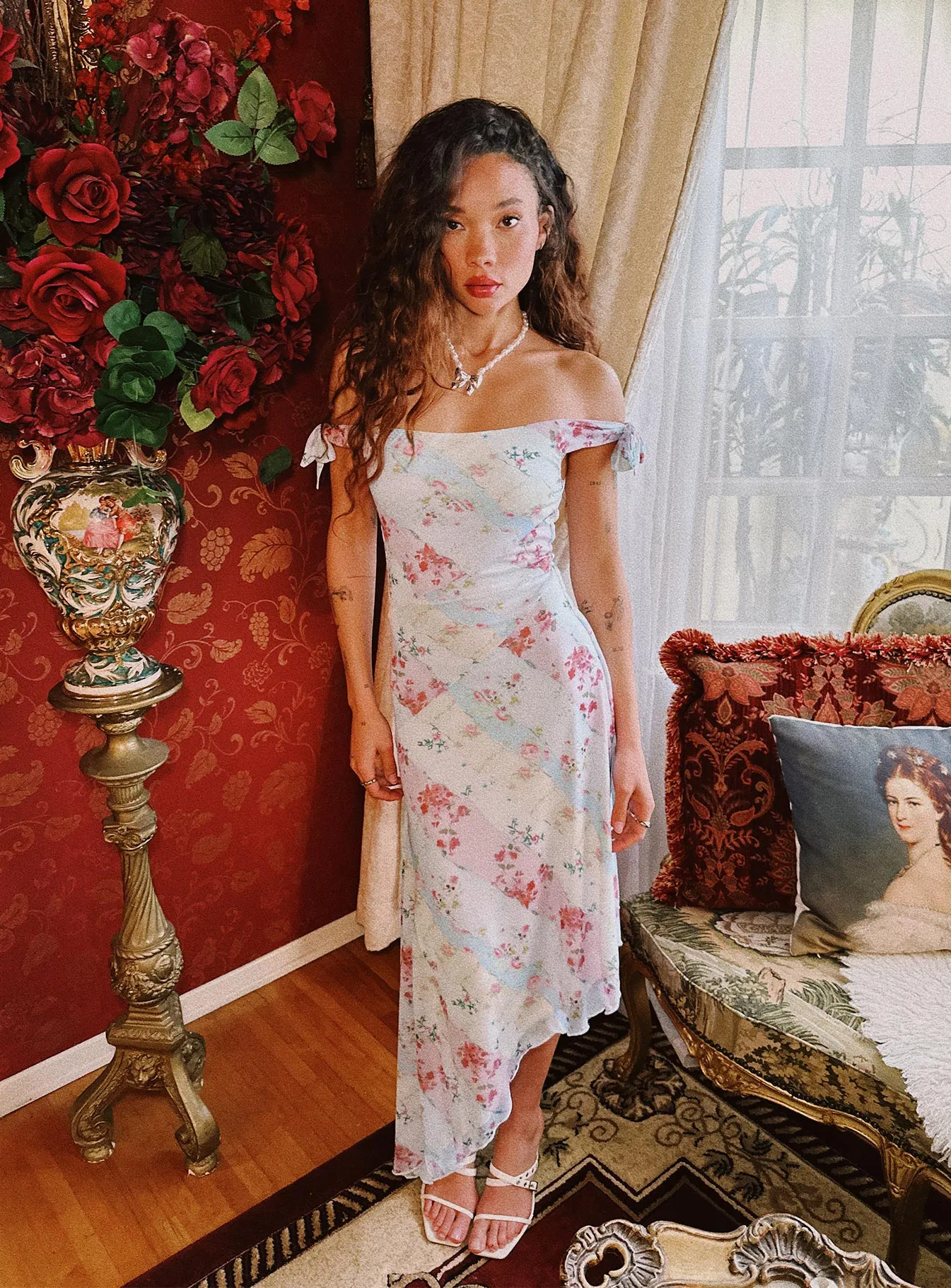 Smitten Asymmetric Maxi Dress Multi sold by Princess Polly product image thumbnail 2