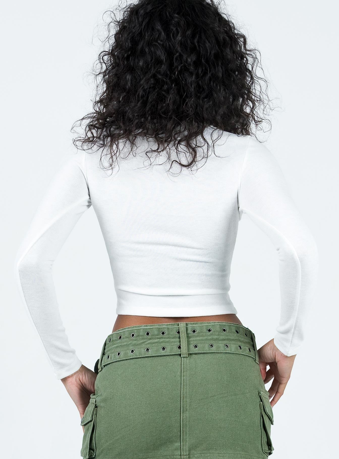 Gadigal Long Sleeve Top White sold by Princess Polly product image thumbnail 5