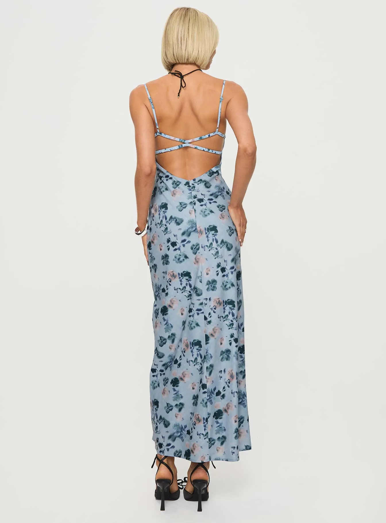Ravia Maxi Dress Blue / Floral sold by Princess Polly product image thumbnail 5